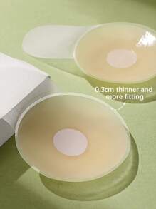2 pièces/Set Fleurs de sein en silicone relevées invisibles couleur chair, rehausseur de poitrine et de décolleté pour petite poitrine, cache-mamelons et fixateur de bretelles, convient pour robes de mariée, fêtes, Saint-Valentin