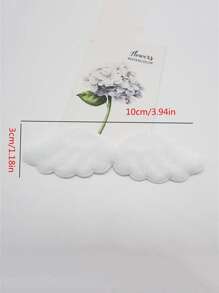 30pcs White Plush Angel Wing Cake Topper Decoration Accessory