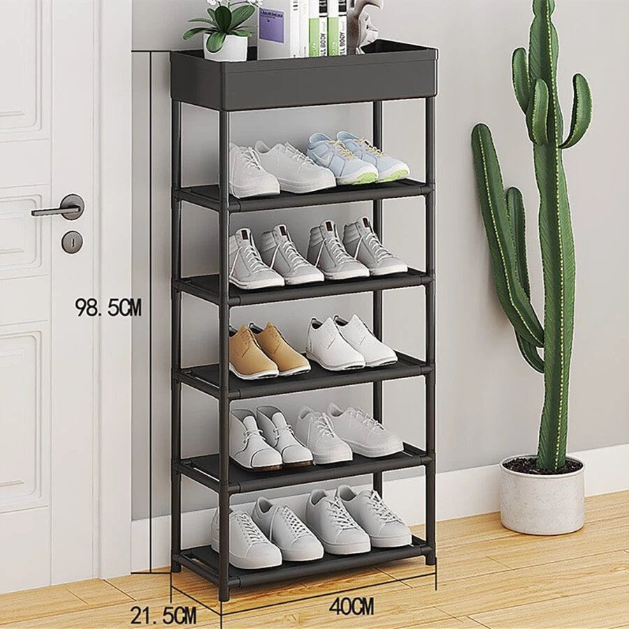 Six-layer assembled object storage shoe rack home assembled shoe rack ...