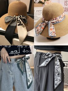 Khăn quàng cổ in họa tiết chấm bi - Nhiều màu - Xem 7