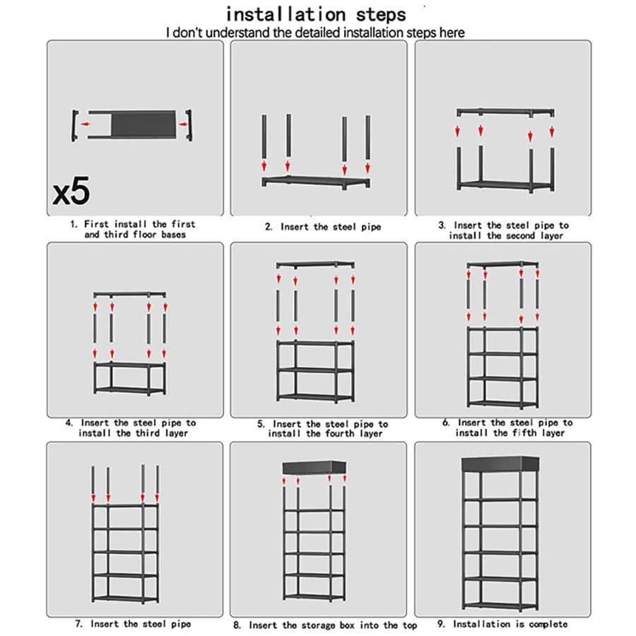 Six-layer assembled object storage shoe rack home assembled shoe rack ...