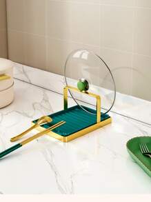 Pot Lid Rack, Multifunctional Spoon Holder Kitchen Organizer Kitchen Items Kitchen Accessories Kitchen Tools - View 5