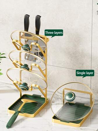 鍋蓋架,多功能湯匙支架廚房收納