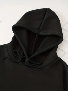 MURAMASA Sudadera con capucha con estampado de corazón - Negro - Ver 3