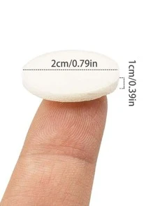 100 pegatinas de mecha de vela, Halloween, espeluznante, otoño, invierno, fiesta, decoración de habitación, regalos - Blanco - Ver 2