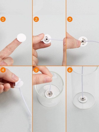 100 Candle Wick Stickers,Halloween,Spooky,Autumn, Winter,Holiday,Festival,Room Decor,Gifts Birthday Graduation