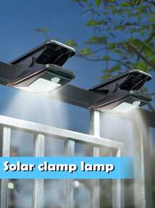 1入組戶外燈,家用太陽花園感應燈,學習燈,野營夾燈