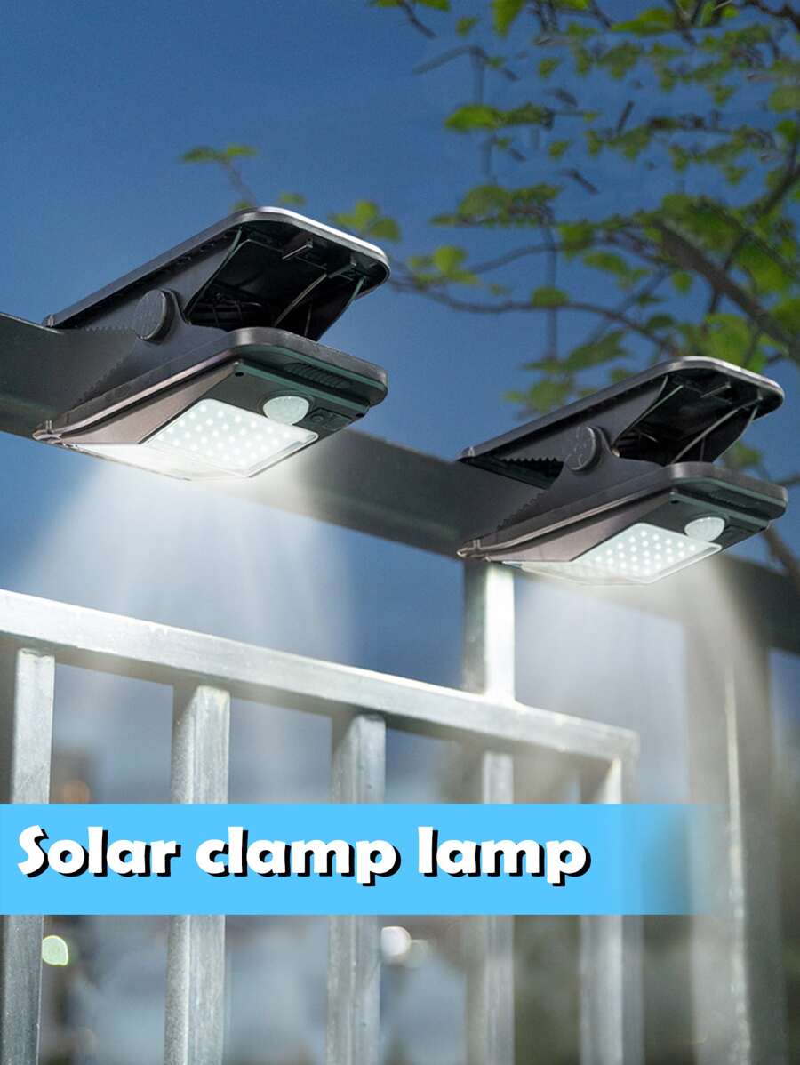 1入組戶外燈,家用太陽花園感應燈,學習燈,野營夾燈