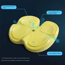 Seat Cushion, Non-slip Computer Chair Pad, Suitable For Office, Car Seat, Wheelchair, All Seasons - màu đen - Xem 3