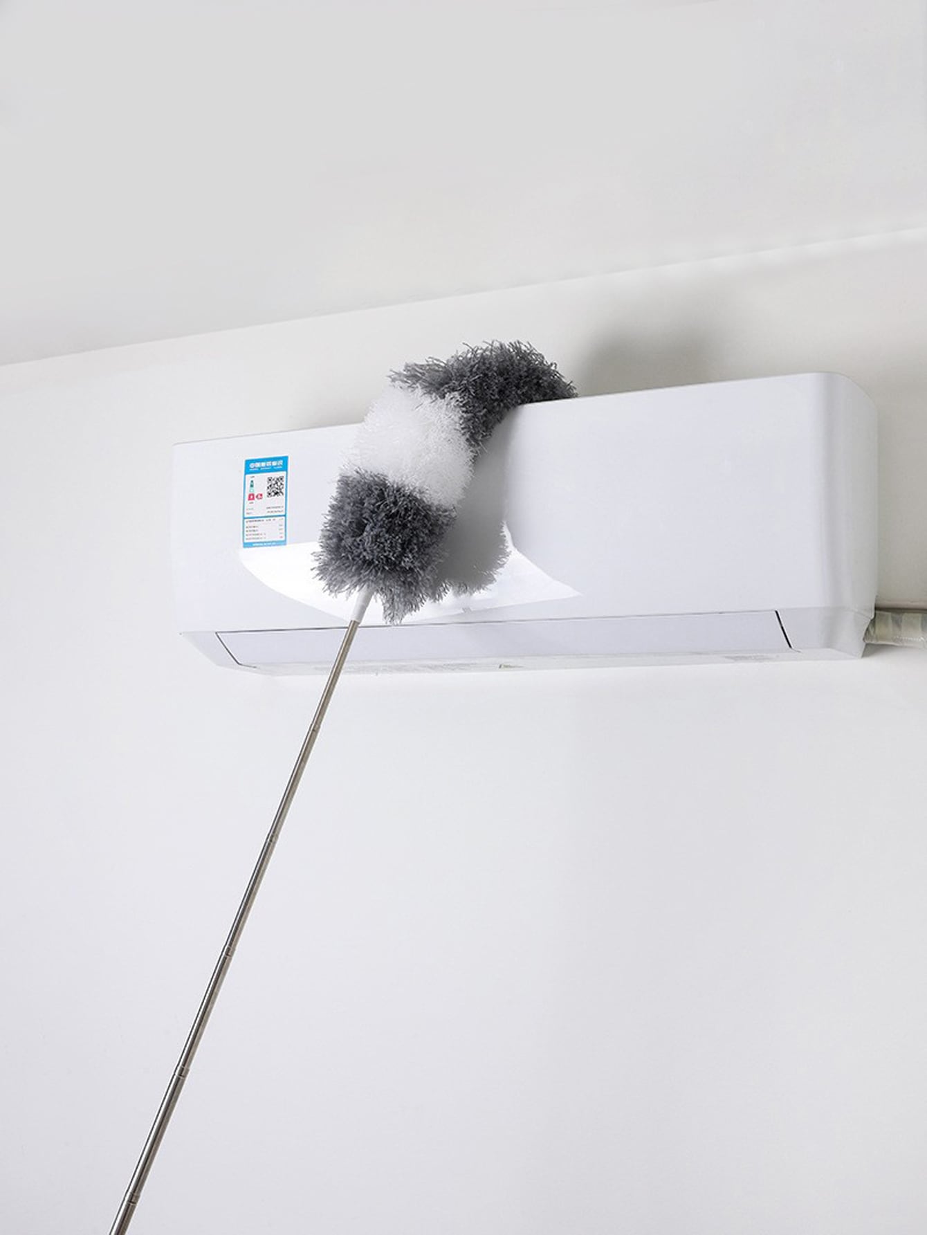 منفضة غبار بريش قابلة للتمديد من الفولاذ غير القاب...