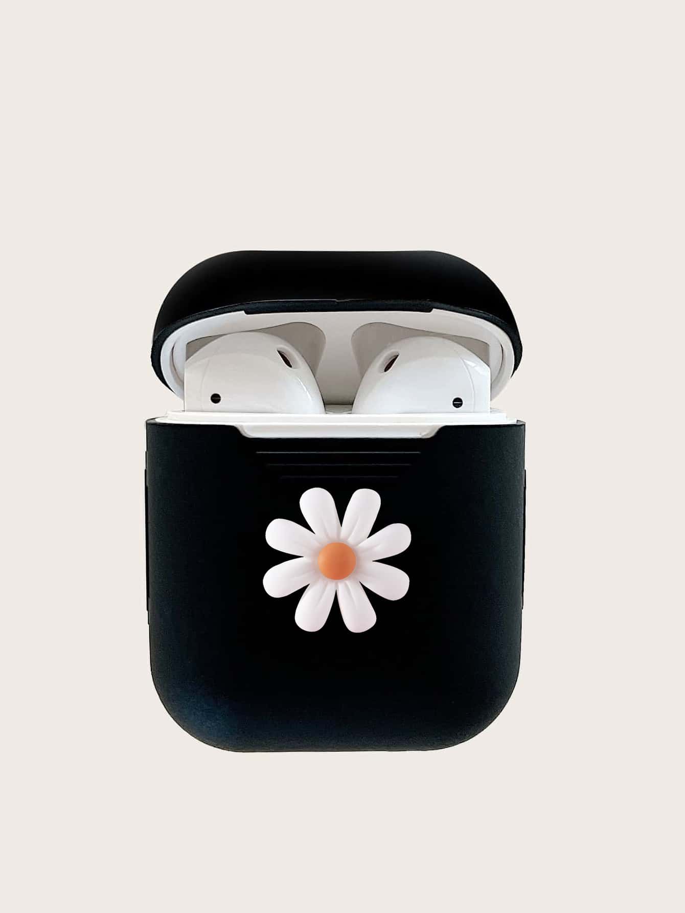 小雛菊Airpods耳機殼 - 黑色 - 查看 1