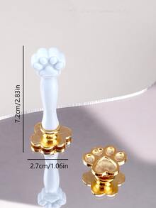 1入組爪子設計蠟封印章手柄和1入組郵票頭 - 藍色 - 查看 5