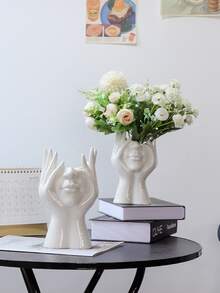 嬰兒大像模具多汁花盆筆筒大象花瓶矽膠模具石膏混凝土石膏模具家居裝飾飾品 - 彩色 - 查看 4