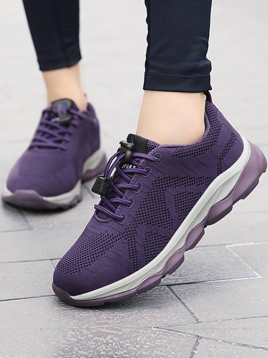 Mujer Zapatos deportivos con cordón , casual con de moda para actividades al aire libre - Morado - Ver 1