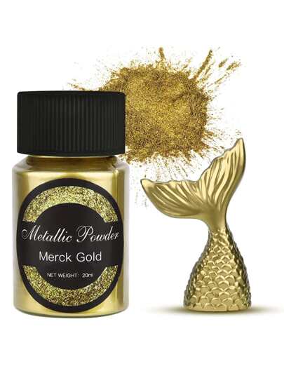 20ml/Bottle Diy Epoxy Resin Special Mold Metal Powder Filler, Suitable For Filling & Coating Epoxy Resin Product Made Of Silicone Mold