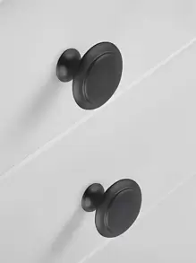 8pcs/set Stainless Steel Drawer Handle, Simple Style For Household Use - Black - View 5