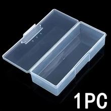 1 pieza Caja de almacenamiento para Manicura Herramienta & Pinceles de maquillaje , transparente personal Manicura Caja para de plástico cosmético Accesorios almacenamiento Organizador , Contenedor para organizando Pinceles de maquillaje - Multicolor - Ver 6
