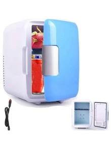 Mini nevera portátil de 4 litros, mini nevera para dormitorio - Azul - Ver 1