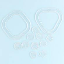 12 pièces Spirale Dessin Kit Art DIY guide Set D'outils Étudiants Rédaction Règle Pochoir Modèle Papeterie
