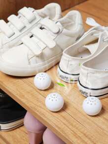 6入組日常使用鞋子除臭劑茶香清新劑球、鞋櫃和運動鞋 - 白色 - 查看 7
