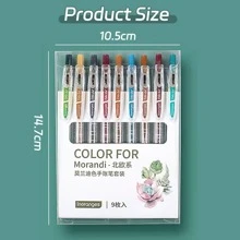 9 cái/bộ Phong cách Bắc Âu 0.5mm Nhanh khô Trung tính Bút mực Bộ Với Dễ thương Bút bi , Có thể Mở rộng Bút , Kẹo màu Công cụ tô sáng , Quyển sổ & Binder Clips , Văn phòng Quân nhu , Viết Công cụ - Nhiều màu - Xem 2