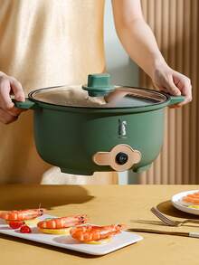 Double-layer Electric Rice Cooker Multi-function Electric Cooking Pot - Green - View 2