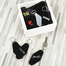 30入組復古汽車旅館鑰匙扣復古酒店鑰匙扣毛坯熱轉印裝飾品用於熱昇華乙烯基DIY工藝鑰匙扣行李牌標籤製作聖誕樹懸掛 - 黑色 - 查看 5