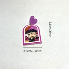 con dibujos animados famoso Pinturas Pendientes , Van Gogh Pendientes , fino letras alumno pintura al óleo Pendientes , 3d fiesta Pendientes , regalo Pendientes