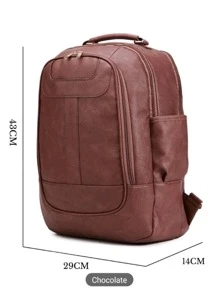 Women Functional Backpacks - Chocolate Brown - View 3