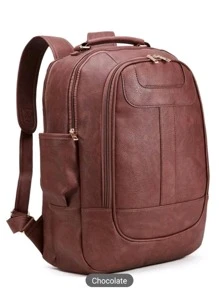 Women Functional Backpacks - Chocolate Brown - View 4
