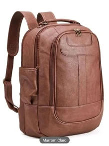 Women Functional Backpacks - Mocha Brown - View 3