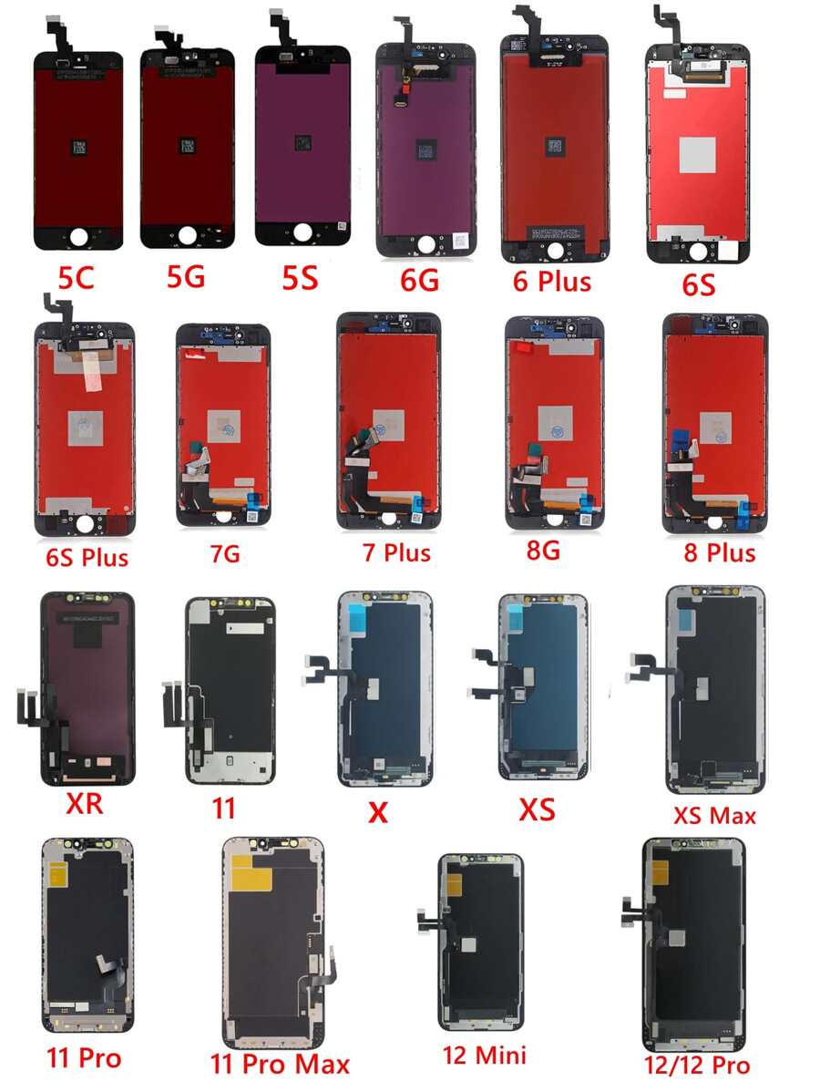 Phone LCD Screen Compatible With iPhone - Black - View 1