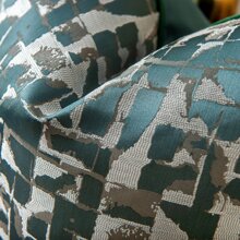 优质提花枕套，缎纹触感涤纶靠垫套，现代几何设计，沙发/酒店/户外使用，多种尺寸 45x45cm (18x18 英寸) 50x50cm (20x20 英寸)（不含内衬）