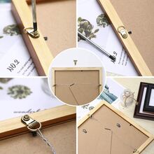 300 Pcs Picture Hanging Kit, Heavy Duty Picture Frame Hangers Hooks with Nails, Picture Hangers Hardware, Wall Photo Frame Mirror Hanging Hooks for Wall Mounting Picture Hanging - Gold - View 8