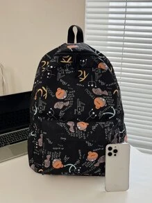 時尚女士們卡通後背包女士電腦雙肩包 - 彩色 - 查看 4