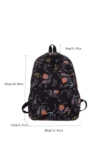 時尚女士們卡通後背包女士電腦雙肩包 - 彩色 - 查看 8