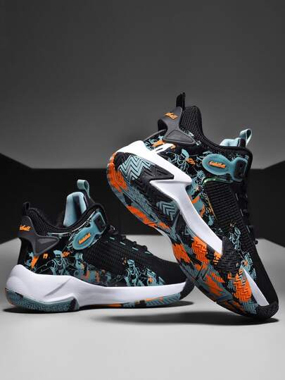 Men Summer Breathable 2023 New Basketball Shoes Lightweight Big Size Youth Mesh Sports Shoes