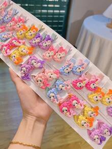 10 Bộ phụ kiện nhựa phong cách công chúa DIY hỗn hợp ngẫu nhiên, bao gồm bông tai, phụ kiện tóc, văn phòng phẩm, vỏ điện thoại, móc khóa, cốc, khóa giày, miếng dán tủ lạnh tự chế, bộ hạt DIY. Bao gồm băng keo hai mặt. - Nhiều màu - Xem 9