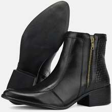 Women Fashion Boots - 黑色 - 查看 1