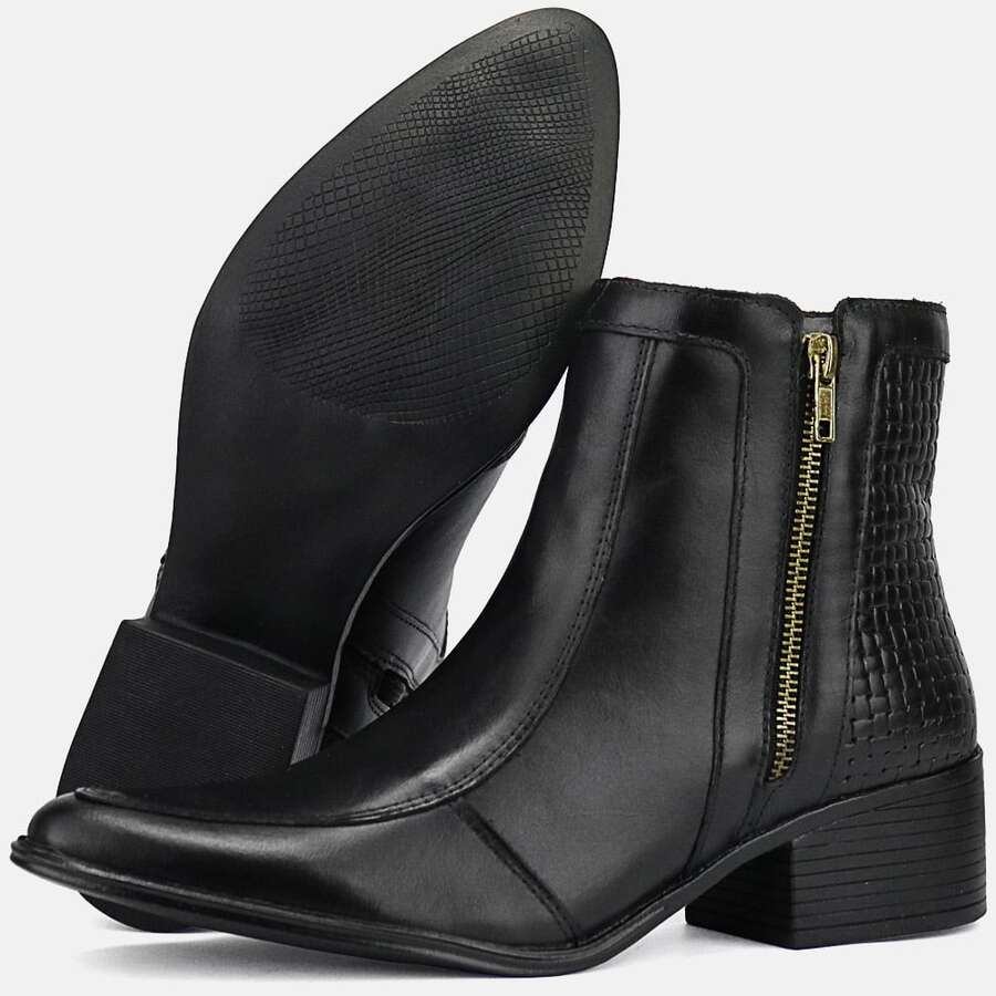 Women Fashion Boots - 黑色 - 查看 1