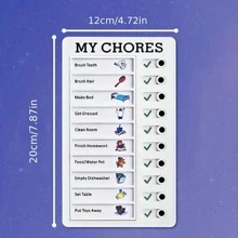 便攜式備忘錄清單板用於待辦事項計劃表兒童青少年成人提醒學生用品 7.87*4.72 英寸 - 彩色 - 查看 2