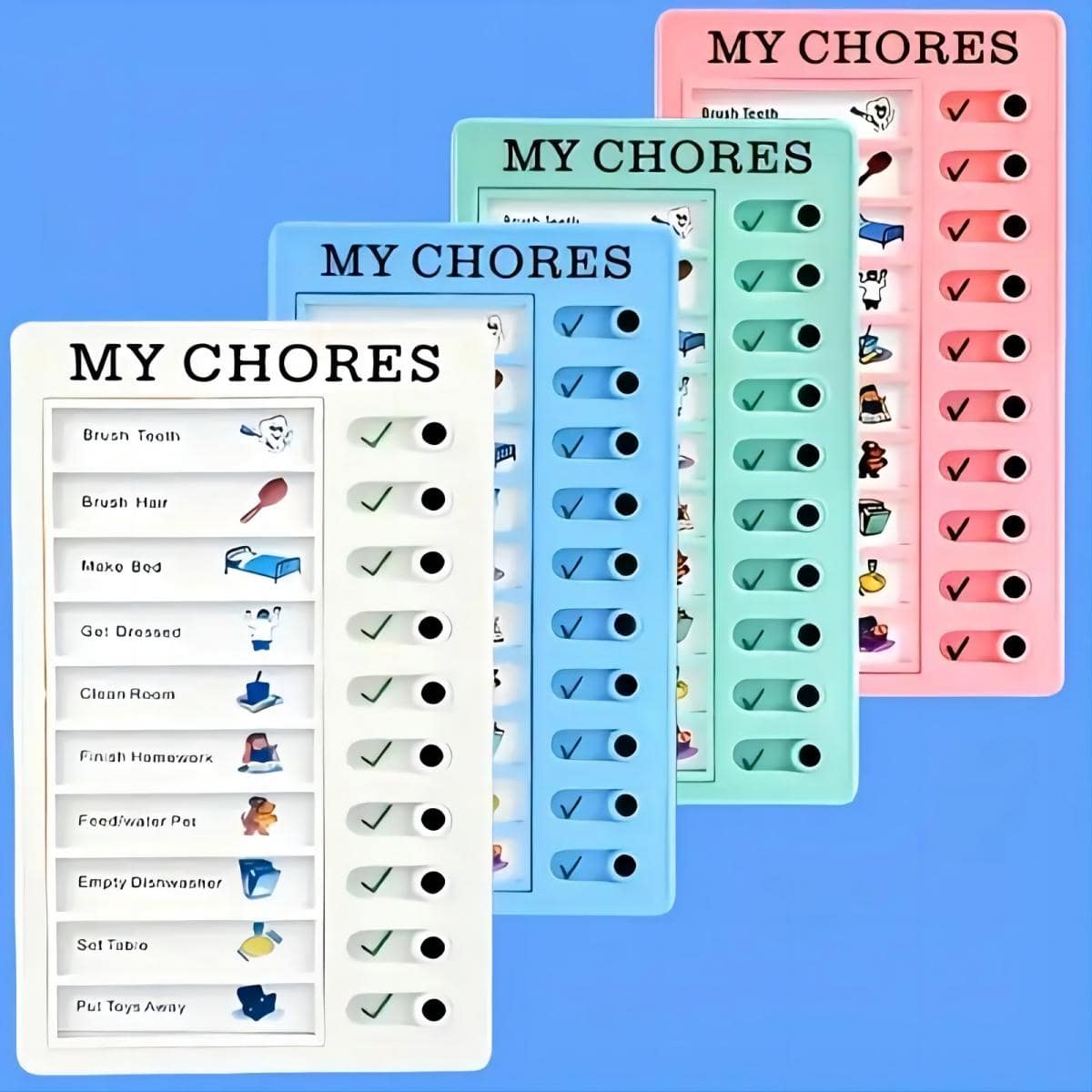 便攜式備忘錄清單板用於待辦事項計劃表兒童青少年成人提醒學生用品 7.87*4.72 英寸 - 彩色 - 查看 1