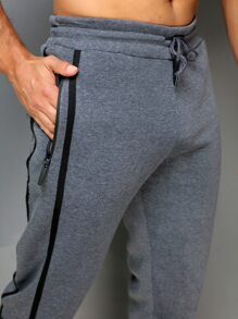 Men Sweatpants - 灰色 - 查看 6