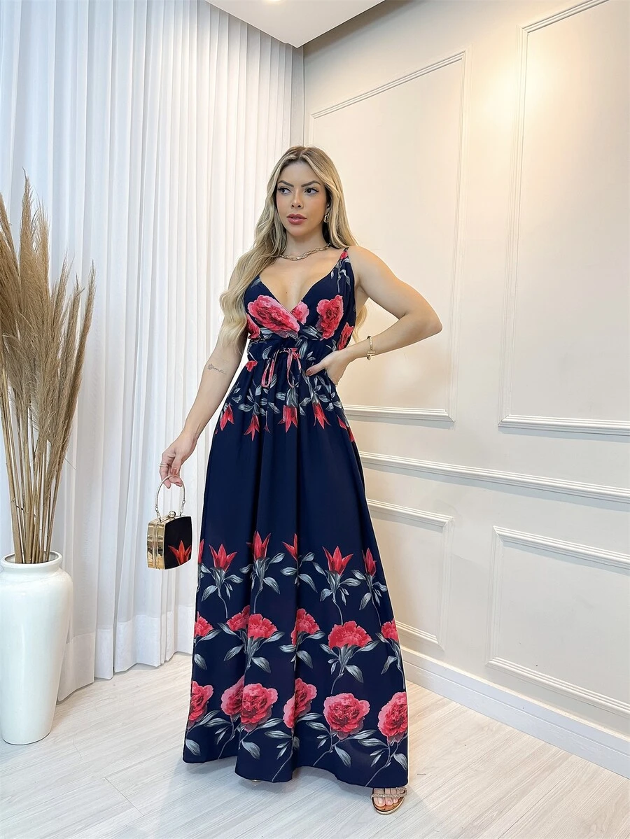 Women Dresses - 藏蓝色 - 查看 1