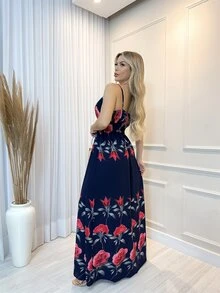 Women Dresses - 藏蓝色 - 查看 3