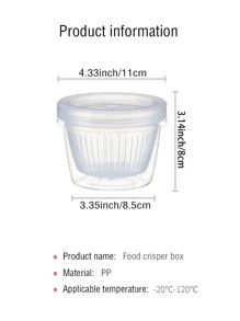1pc PP Food Storage Box, Minimalist Clear Food Storage Jar For Kitchen
