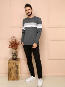 Men Sweaters - Dark Grey - View 6