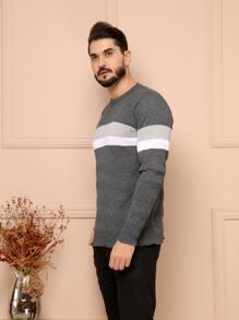 Men Sweaters - Dark Grey - View 2