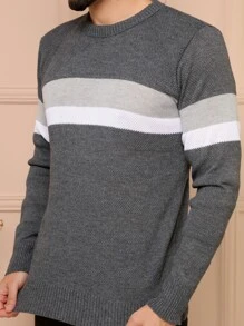 Men Sweaters - Dark Grey - View 5