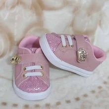Baby Sneakers - 乾枯玫瑰色 - 查看 1
